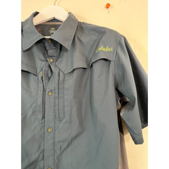 Cabela's XPG Mens Short Sleeve Outdoor Performance Shirt Large Gray Lightweight - Picture 2 of 11